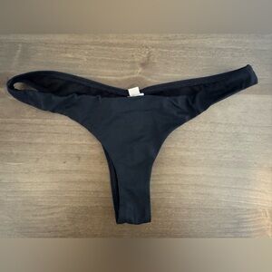 Reef black bikini cheeky thong bottom